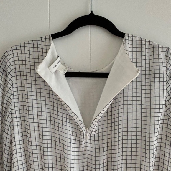 Club Monaco NWT Caluh Dress white base 100% silk 3/4 sleeve size 6 - Picture 5 of 15